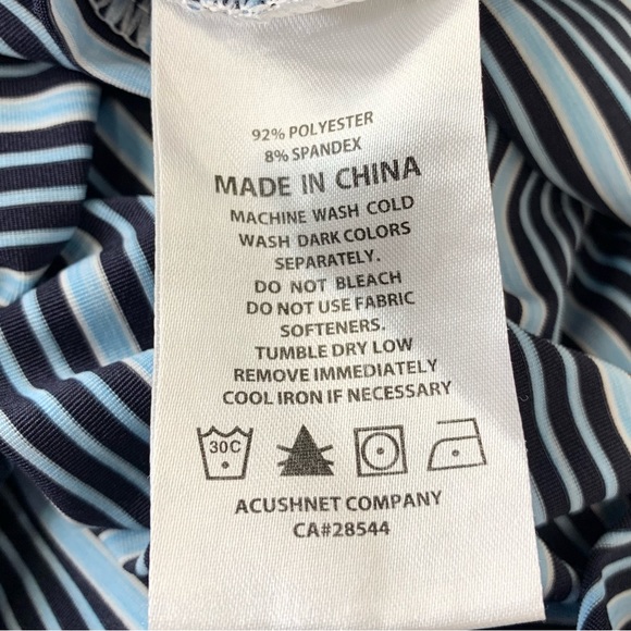 FootJoy~Men’s Striped Performance Golf‎ Polo~Sz M - Picture 9 of 12